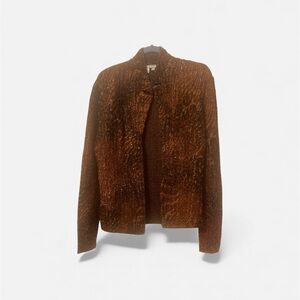 Elegant Brown Teddy Jacket for Women